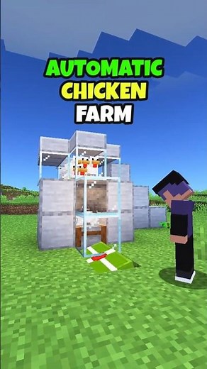 Minecraft Automatic Chicken Farm (Unlimited Food AFK)