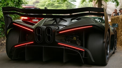 Bugatti Bolide Quad Turbo Engine Start and Acceleration