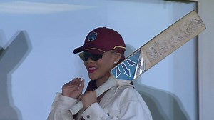 "Everybody calls her Rihanna but I know her as Robyn Fenty." Pop superstar Rihanna caught up with her old school teacher (and current West Indies coach) Roddy Estwick during yesterday's CWC19 clash in Durham! | ICC - International Cricket Council