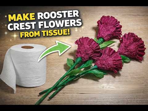 ✨ Amazing Rooster Craft From Napkins | Easy DIY Tutorial
