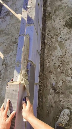 How to Install AAC Blocks for Fresh Wall 🧱🧱⛪️🗽#bricklayer #bricklaying #blockwork