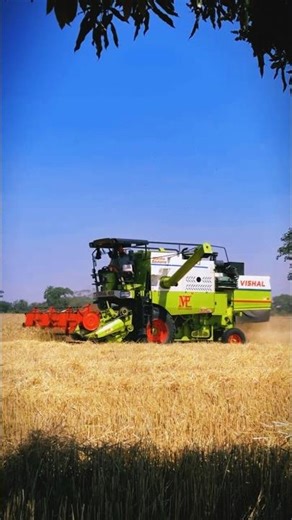 new visha combine harvester, combine harvester machine #farming #automobile