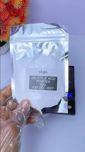 How to dissolve salicylic acid #SalicylicAcid #SkincareTips