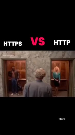 YD Devs on Instagram: "HTTP (HyperText Transfer Protocol) sends data in plain text, making it insecure, while HTTPS (HTTP Secure) adds SSL/TLS encryption, securing data with a padlock icon and a URL starting with https://, protecting sensitive info like passwords and payments, using port 443 (vs. HTTP's port 80), and often offering better performance and SEO benefits #coding #developer #memecoding #developermeme #https #http"