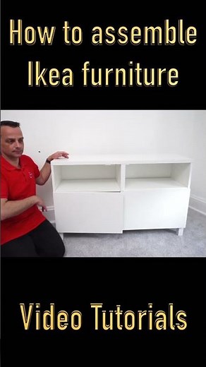 Ikea BESTA Tv bench Tutorial. Ikea furniture assembly Tutorials