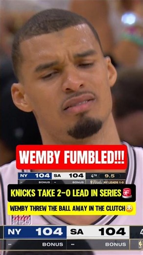 KNICKS WIN OFF WEMBY FUMBLE!🚨