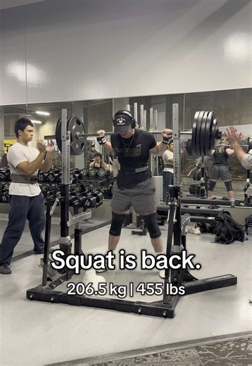 Good to be back. #gymtok #gym #fyp #squat #umn