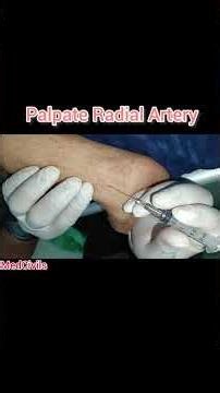 🧬ABG sample collection technique💉I Radial artery I #shorts