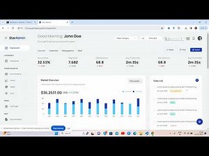 Free Bootstrap Admin Dashboard Template 206 Working Demo