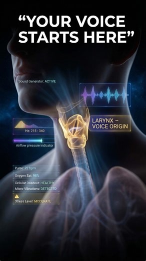 Unsolved Science 2.0 on Instagram: "Your Voice Isn’t Made in Your Mouth 😱 (The Hidden Sound Machine) . . #science #biology #HumanBody #voice"