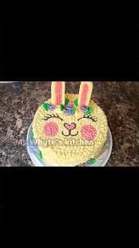 Easy Colorful Bunny Cake Decoration 🐰 | Cute Easter Cake Design Tutorial for Beginners 🐰 🐇 #funcakes