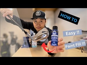 How to easily paint fill a golf club!!!