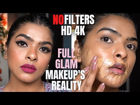 my True Brown Skin makeup therapy | What FULL GLAM makeup looks in person *Satisfying AF*