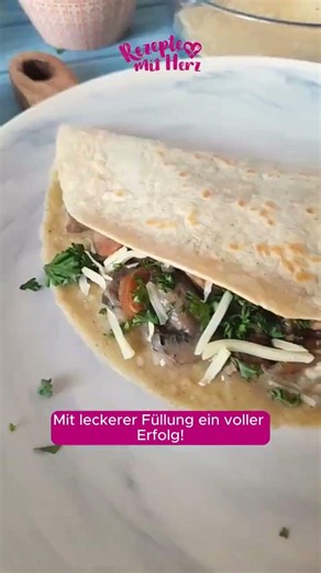 Hafer-Pfannkuchen mit Pilz-Rahm 😍 Familienrezept aus dem Thermomix®