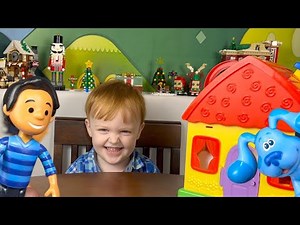 Blues Clues - Hide & Seek with Blues Clues & You House Playset and Mystery Christmas Ornaments