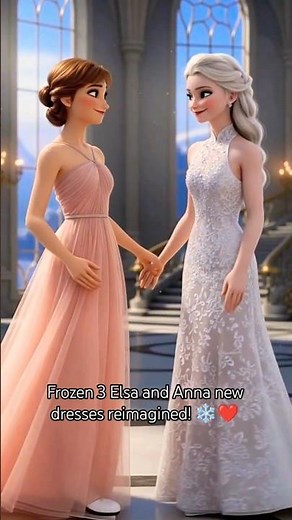 Frozen 3 Elsa and Anna new dresses! 💥❄️ Fan concept #elsa #annafrozen #frozen #bruni #frozenfanfest