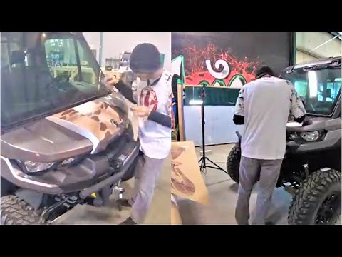 Custom Wrapping a Can-Am Defender