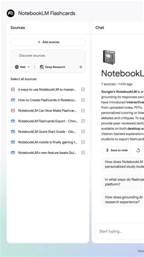 Quizzes & Flashcards in @NotebookLM got a big upgrade based on YOUR feedback.Now you (and your students) can:✅ Save your progress & pick up where you left off✅ Shuffle or delete cards✅ Track what you’ve mastered vs what needs reviewGive it a try: https://t.co/0hMDIByi6m