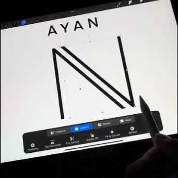 Stylish Ayan Name Logo Design