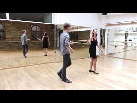 Foxtrot - Promenade - explained and demonstrated in detail in pairs without music