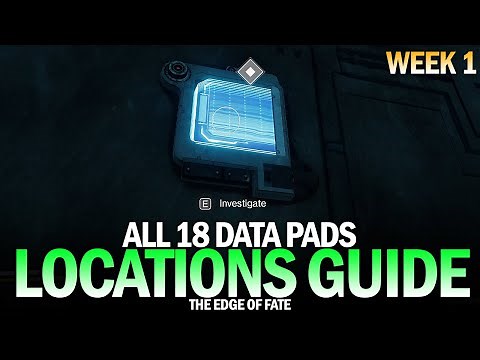 All 18 Data Pad Locations Guide (Week 1) - Solo Ops, Fireteam Ops & Pinnacle Ops [Destiny 2]