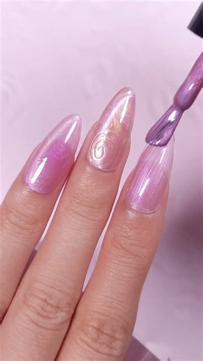 How To Create Pearl Swirl Cat Eye Nails ✨ #rarjsm #rarjsmgelpolish #cateyegel #magneticgel