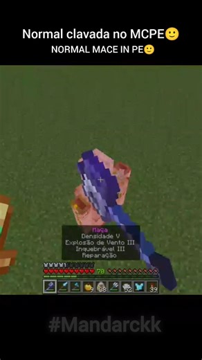 PvP DE CLAVA NO MCPE IGUAL DO JAVA?! 🔥😳| #shorts