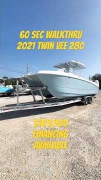 60 Sec Walkthru | 2021 Twin Vee 280 | 290 hours| $169,900 | Financing available | Islamorada FL