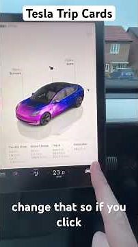How to view detailed Tesla driving stats via the trips cards! #tesla #teslamodel3 #teslamodely
