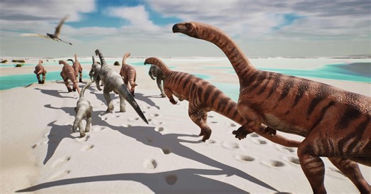 Dinosaur footprints uncovered in England