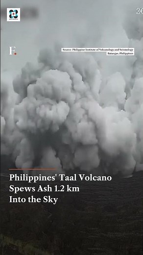 Philippines' Taal Volcano Spews Ash 1.2 km Into the Sky | N18G