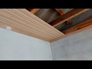 How to install PVC plastic paneling suspended ceilings?