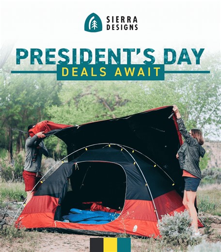 For a limited time, get up to 50% off on apparel and camping gear. Whether you’re chasing summits or cozying up under the stars, now’s the time to upgrade your outfit and setup for less. Stock won’t last—shop now before it’s gone! | Sierra Designs