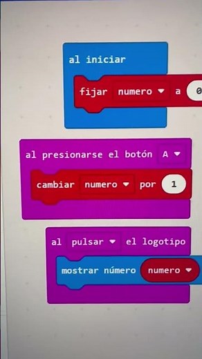Program your microbit board with MakeCode to make a counter of people entering and leaving.