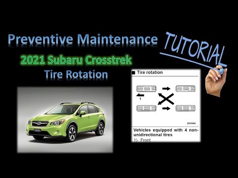 Subaru Crosstrek tire rotation – easy DIY preventive maintenance