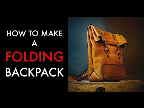 DIY Leather Backpack- Tutorial and Pattern Download