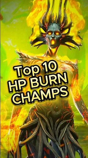 Searsha the Charred TOP 10 HP BURN CHAMPS RAID Shadow Legends #shorts #raidrpg #gaming