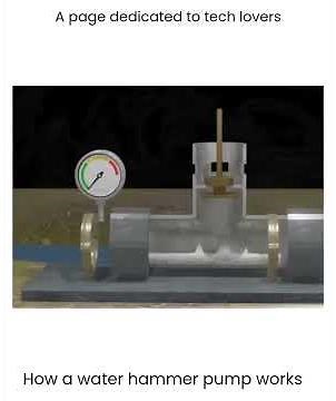 How a Water Hammer Pump Works 🌊 Turning Shock Waves into Power! #EngineeringMagic #learnwithme