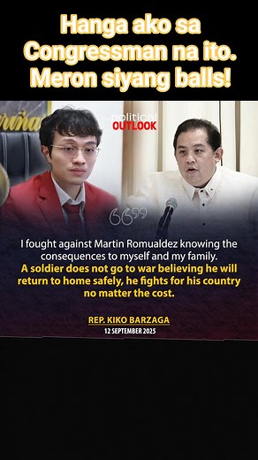 A powerful message from Congressman Kiko Barzaga that serves as a reminder for all of us Filipinos. 🇵🇭 His courageous stand against powerful figures is a true testament to his commitment to our country. "A soldier does not go to war believing he will return to home safely, he fights for his country no matter the cost." This principle of selflessness and unwavering dedication should be a guiding light for us. Let us be inspired to never accept corruption and to always fight for what is right, j