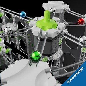 Plus qu’un circuit de billes. Les extensions GraviTrax challengent les lois de la gravité et vous permettent d’utiliser les blocs d’actions pour des parcours époustouflants et une créativité sans limite 😎 | Ravensburger