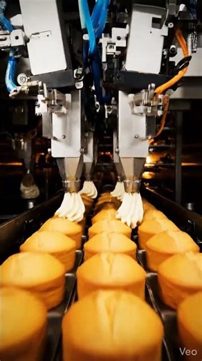 ow Cake Is Made in Factory Production Process