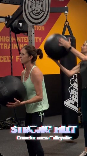 It’s #WorkoutWednesday—Make HIIT Happen! This is our Strong HIIT class. Visit the Crunch App to view our HIIT schedule and book your next class today! Have questions? See the front desk for more information! | Crunch Fitness