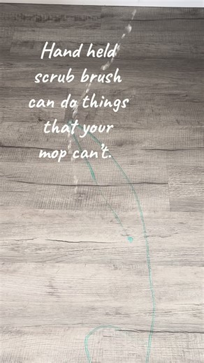 This little scrub brush is doing what mops NEVER could. This handheld floor scrubber brush is perfect for deep cleaning tile, grout, and textured floors. The stiff bristles remove built-up dirt and stains while the ergonomic grip gives you full control for spot cleaning bathrooms, kitchens, and high-traffic areas. Small, powerful, and easy to use for quick cleanups. #HandheldScrubber #FloorScrubber #CleaningHack #CleanTok #DeepCleaning