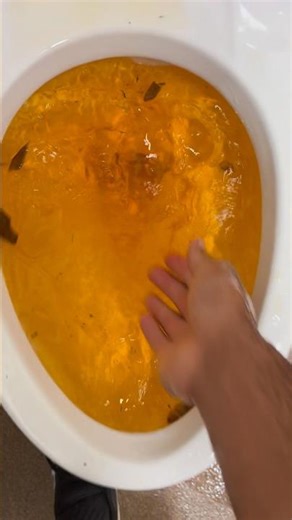 American standard afwall millennium toilet siphoning out with orange water!!!