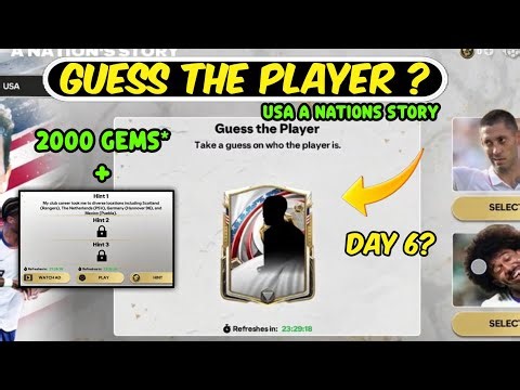 GUESS THE PLAYER | HOW TO GET USA A NATION'S STORY DAY 6 STORE SHARDS IN EA FC FIFA MOBILE 26