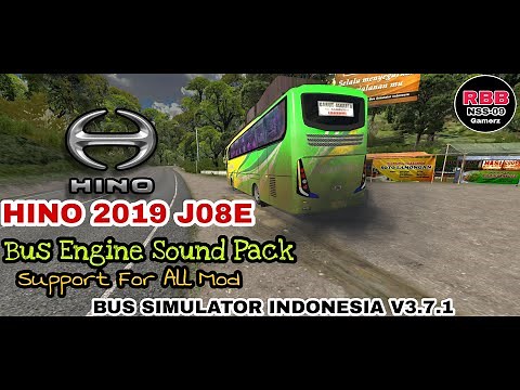 HINO 2019 J08E Real BUS Engine Sound Pack For BUSSID V3.7.1 Support For All Mod #rbbnss09 #bussid
