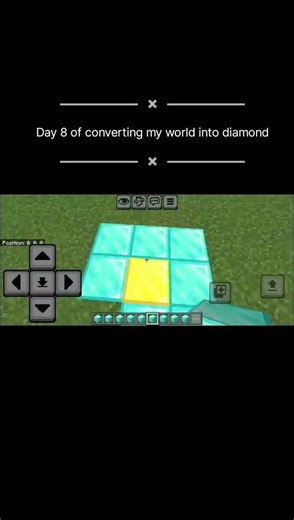 Day 8 of converting my world into diamond