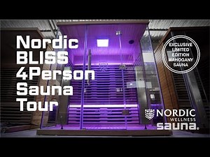Nordic Bliss Sauna 4pp Indoor Sauna in African Mahogany | Walkthrough & Design Showcase