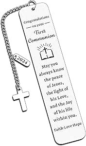 First Communion Gifts for Boys Girls Bible Gifts Holy Communion Gifts for Girls 1st Holy Communion Gifts Jesus Gifts Catholic Gifts Teen Girl Religious Gifts Birthday Gifts First Holy Communion Gifts