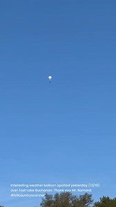 Interesting weather balloon spotted yesterday (12/19) over East Lake Buchanan. Thank you Mr. Barnard. | Hill Country Scanner